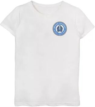 Disney / Pixar Toy Story 4 Girls 7-16 Buzz Lightyear Space Ranger Badge Graphic Tee, Girl's, Size: Large, White