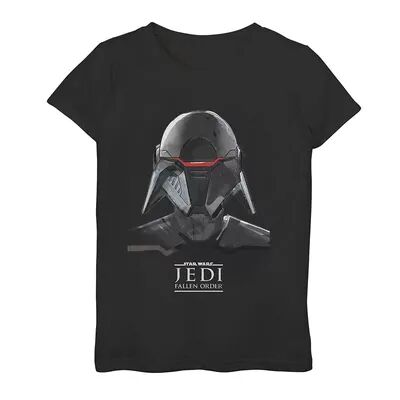 Star Wars Girls 7-16 Star Wars Jedi: Fallen Order Second Sister Mask Tee, Girl's, Size: Medium, Black