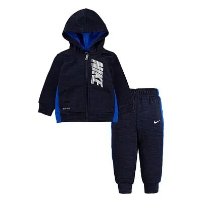 Nike Baby Boy Nike Therma Fleece Dri-FIT Hoodie & Pants Set, Infant Boy's, Size: 24 Months, White