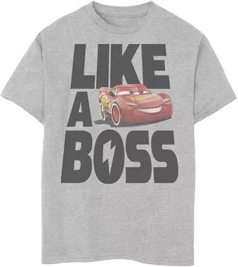 Disney / Pixar's Cars 3 Boys 8-20 McQueen Like A Boss Graphic Tee, Boy's, Size: Large, Grey