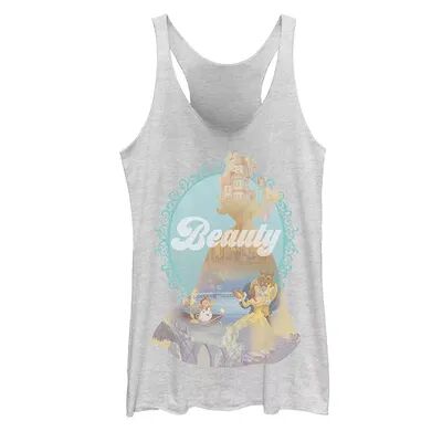Licensed Character Juniors' Disney's Beauty & The Beast Enchanted Dance Tank Top, Girl's, Size: Large, White