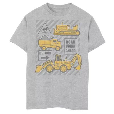 Tonka Boys 8-20 Tonka Trucks Road Work Ahead Graphic Tee, Boy's, Size: XS, Med Grey