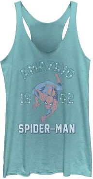 Licensed Character Juniors' Marvel Amazing Spider-Man Vintage Tank Top, Girl's, Size: XXL, Blue