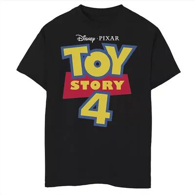 Disney / Pixar's Toy Story 4 Boys 8-20 Movie Logo Graphic Tee, Boy's, Size: Large, Black