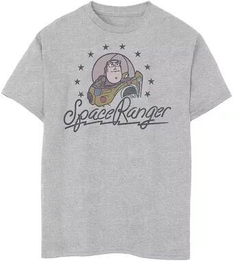 Disney / Pixar's Toy Story Boys 8-20 Buzz Space Ranger Script Graphic Tee, Boy's, Size: Large, Med Grey