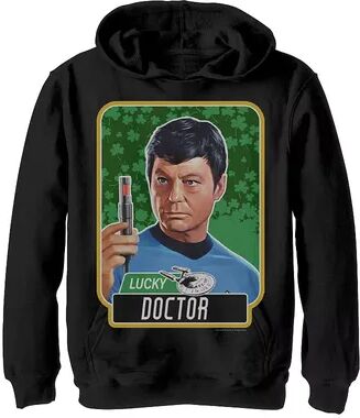 Licensed Character Boys 8-20 Star Trek Next Generation St. Patrick's Day McCoy Fleece Graphic Hoodie, Boy's, Size: Medium, Black