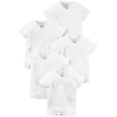 Carter's Baby Carter's 5-Pack Side-Snap Tees, Infant Boy's, Size: 12 Months, White