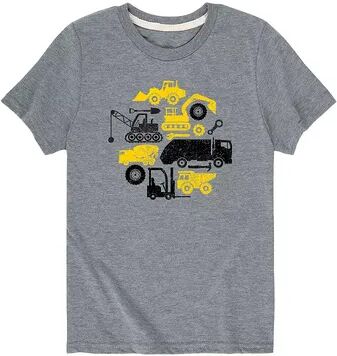 Licensed Character Boys 8-20 Construction Toss Graphic Tee, Boy's, Size: Medium, Grey