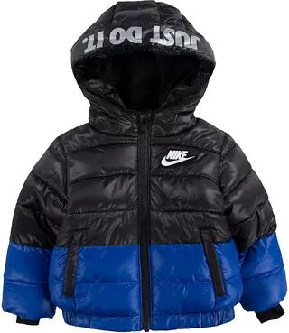 Nike Baby Boy Nike Colorblock Puffer Heavyweight Jacket, Infant Boy's, Size: 12 Months, Dark Grey