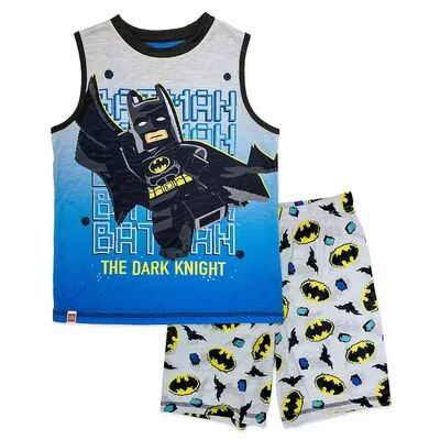 Licensed Character Boys 4-12 LEGO Batman Tank & Shorts Pajama Set, Boy's, Size: 6-7, Blue