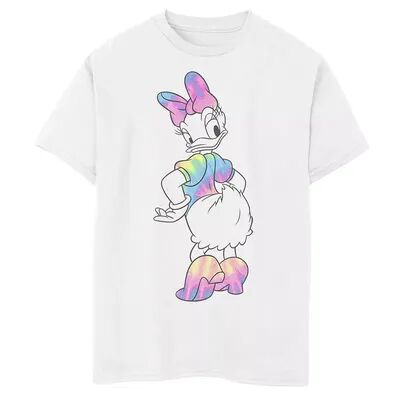 Disney s Mickey Mouse & Friends Boys 8-20 Daisy Duck Tie Dye Graphic Tee, Boy's, Size: XS, White