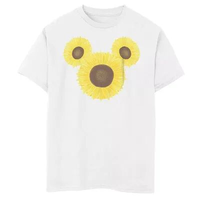 Disney s Mickey Mouse & Friends Boys 8-20 Mickey Sunflower Ears Graphic Tee, Boy's, Size: XS, White