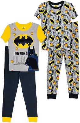 Licensed Character Boys 4-10 Lego Batman Tops & Bottoms Pajama Set, Boy's, Black