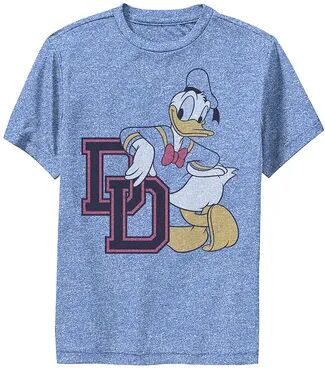 Disney s Mickey Mouse & Friends Boys 8-20 Donald Duck Varsity Portrait Performance Graphic Tee, Boy's, Size: Large, Blue