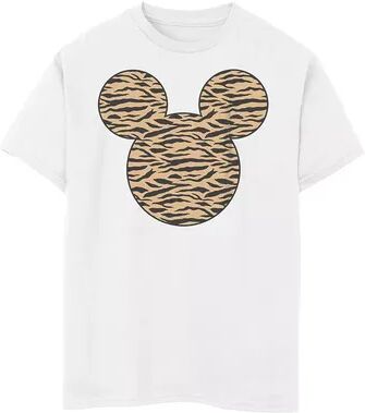 Disney s Mickey Mouse & Friends Boys 8-20 Mickey Tiger Print Fill Graphic Tee, Boy's, Size: Small, White