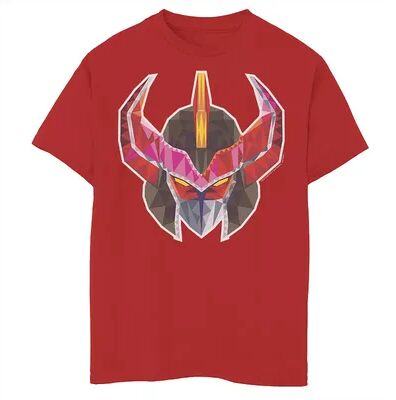 Licensed Character Boys 8-20 Power Rangers Megazord Helmet Polygon Graphic Tee, Boy's, Size: XL, Red