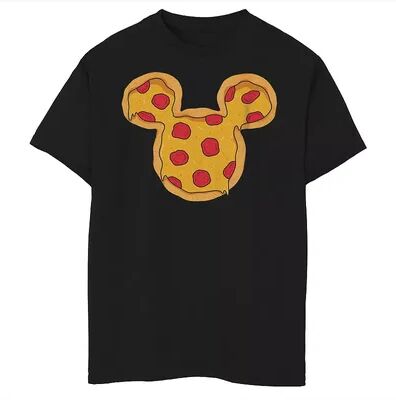 Disney s Mickey Mouse & Friends Boys 8-20 Mickey Pizza Ears Graphic Tee, Boy's, Size: XS, Black