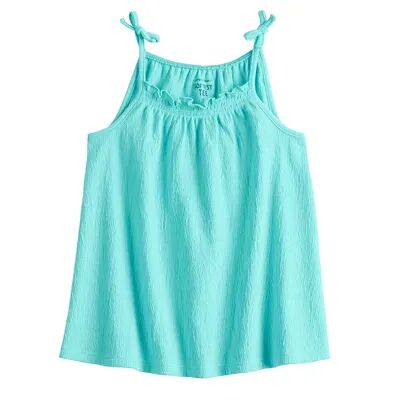 Jumping Beans Toddler Girl Jumping Beans Bow Shoulder Strappy Swing Tank Top, Toddler Girl's, Size: 3T, Light Blue