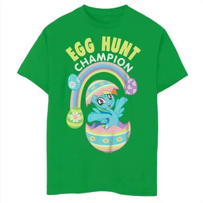 Licensed Character Boys 8-20 My Little Pony Rainbow Dash Easter Egg Hunt Champion Graphic Tee, Boy's, Size: XL, Med Green