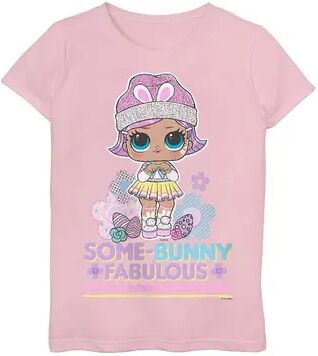 Licensed Character Girls 7-16 LOL Surprise Some-Bunny Fabulous Graphic Tee, Girl's, Size: Small, Pink