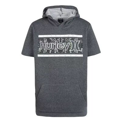 Hurley Boys 8-20 Hurley Short Sleeve Fleece Hoodie, Boy's, Size: XL, Grey
