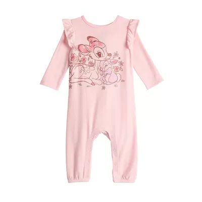 Disney s Bambi Baby Girl Flutter Jumpsuit by Jumping Beans , Infant Girl's, Size: Newborn, Light Pink