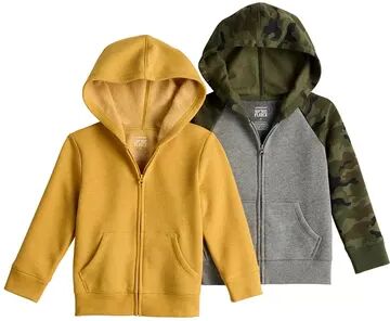 Jumping Beans Toddler Boy Jumping Beans 2-Pack Full-Zip Hoodies, Toddler Boy's, Size: 4T, Dark Green