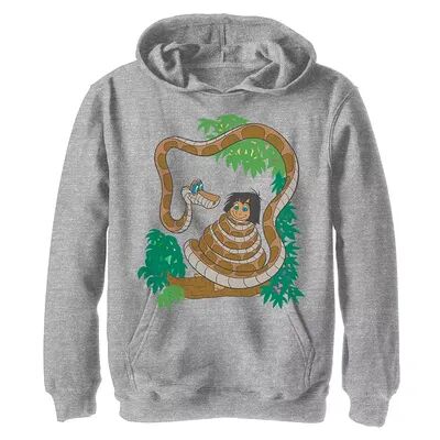 Disney s Jungle Book Boys 8-20 Kaa and Mowgli Hoodie, Boy's, Size: Small, Med Grey