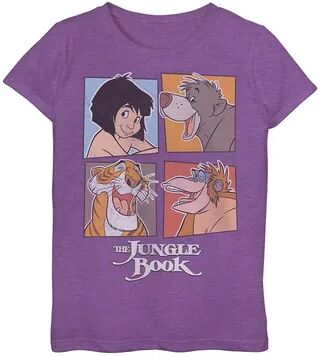 Disney Girls 7-16 Jungle Book Mowgli And Friends Graphic Tee, Girl's, Size: Small, Purple