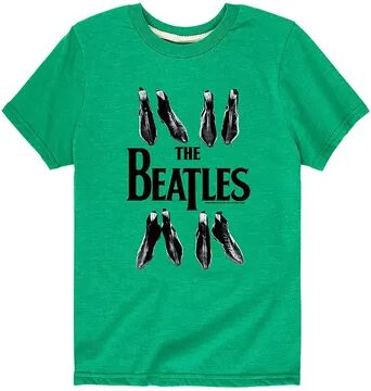 Licensed Character Boys 8-20 The Beatles Shoes Graphic Tee, Boy's, Size: XL, Med Green