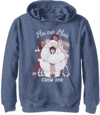 Disney s Big Hero 6 Boys 8-20 Holiday Hugs From Son Graphic Hoodie, Boy's, Size: XL, Blue