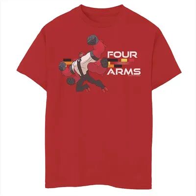 Licensed Character Boys 8-20 CN Ben 10 Four Arms Action Portrait Tee, Boy's, Size: XS, Red