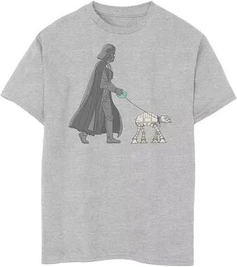 Licensed Character Boys 8-20 Star Wars Darth Vader AT-AT Walker Graphic Tee, Boy's, Size: Large, Med Grey