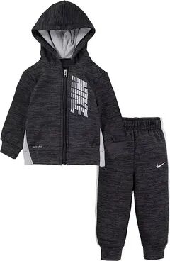 Nike Baby Boy Nike Dri-FIT Therma Fleece Hoodie & Pants Set, Infant Boy's, Size: 12 Months, Dark Grey