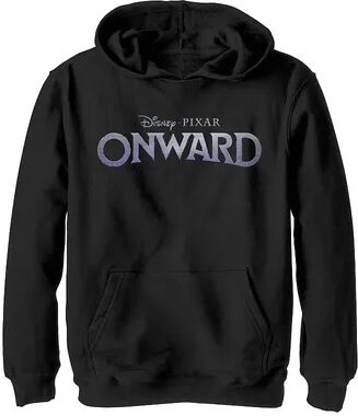 Disney / Pixar's Onward Boys 8-20 Movie Logo Graphic Fleece Hoodie, Boy's, Size: Large, Black