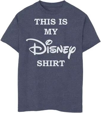 Disney Boys 8-20 This Is My Disney Shirt Chest Logo Tee, Boy's, Size: XS, Blue