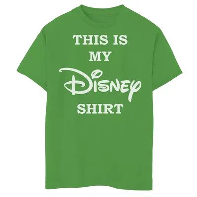 Disney Boys 8-20 This Is My Disney Shirt Chest Logo Tee, Boy's, Size: XL, Green