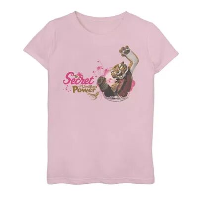 Licensed Character Girls 7-16 Kung Fu Panda Tigress The Secret Of Limitless Power Graphic Tee, Girl's, Size: Large, Pink