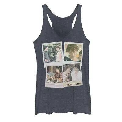 Licensed Character Juniors' Sixteen Candles Vintage Polaroid Graphic Tank, Girl's, Size: Small, Blue