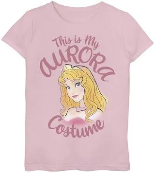 Disney s Sleeping Beauty Girls 7-16 Aurora This Is My Costume Halloween Graphic Tee, Girl's, Size: Large, Pink