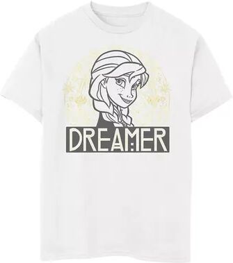 Disney s Frozen Boys 8-20 Elsa Gold Arched Dreamer Graphic Tee, Boy's, Size: Large, White