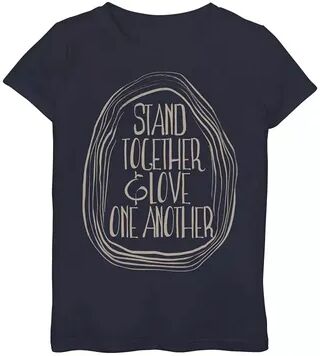 Licensed Character Girls 7-16 Fifth Sun Stand Together Graphic Tee, Girl's, Size: Medium, Blue