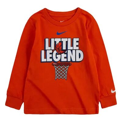 Nike Toddler Boy Nike Little Legend Long Sleeve T-Shirt, Toddler Boy's, Size: 2T, Med Orange