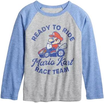 Jumping Beans Boys 4-12 Jumping Beans Nintendo Mario Kart Raglan Graphic Tee, Boy's, Grey