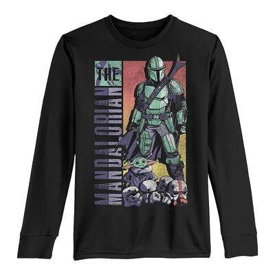 Licensed Character Boys 8-20 Star Wars The Mandalorian & The Child AKA Baby Yoda Comic Cover Pop Tee, Boy's, Size: Small, Black