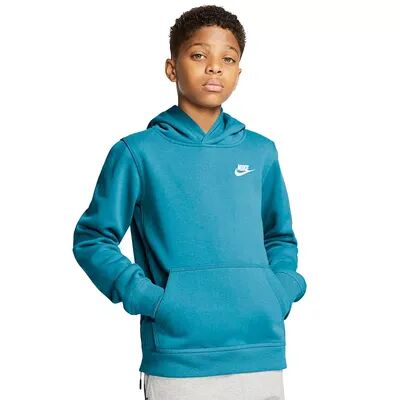 Nike Boys 8-20 Nike Therma Fleece Pull-Over Hoodie, Boy's, Size: Small PLUS, Turquoise/Blue