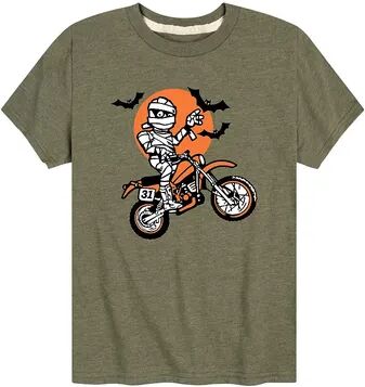 Licensed Character Boys 8-20 Mummy Motocross Graphic Tee, Boy's, Size: Large, Green