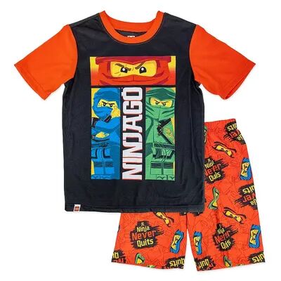 Licensed Character Boys 4-12 Lego Ninjago Top & Shorts Pajama Set, Boy's, Size: 6-7, Red