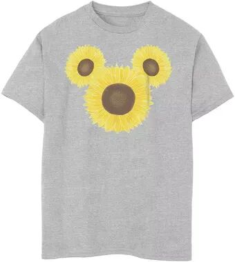 Disney s Mickey Mouse & Friends Boys 8-20 Mickey Sunflower Ears Graphic Tee, Boy's, Size: XS, Grey