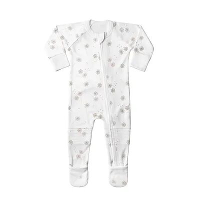 goumi Baby Girl goumi Organic Cotton Blend Sleep & Play Footie, Infant Boy's, Size: 12-18MONTH, White